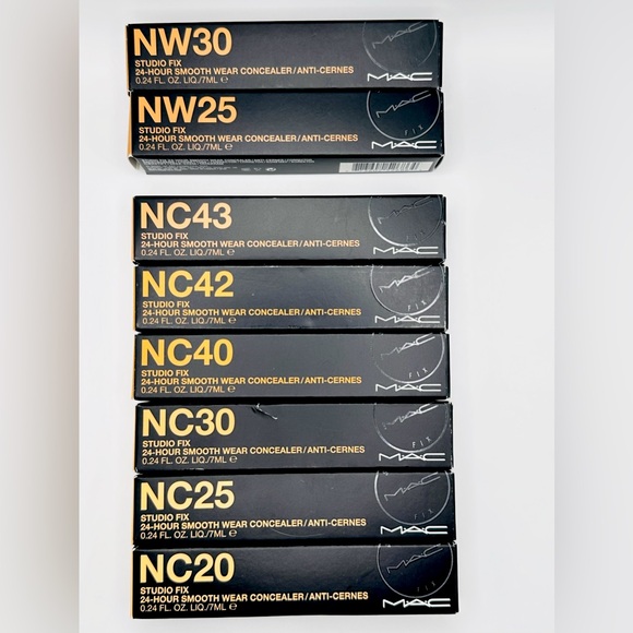 MAC 8PC BUNDLE - Studio Fix Concealer 24 Hr. Smooth Wear - Picture 2 of 6